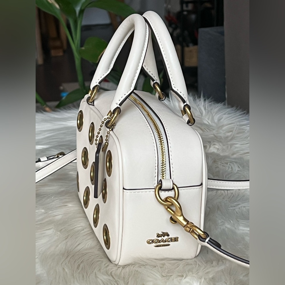 CY747 - Coach Satchel Crossbody Bag with Grommets - Picture 4 of 13